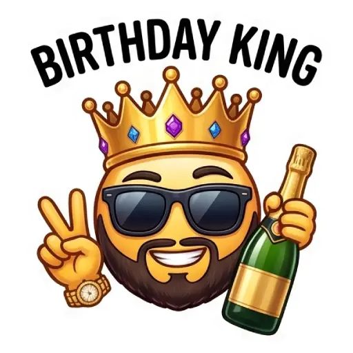 emoji, smiley faces, stickers, free download, WhatsApp stickers, WhatsApp stickers, Happy Birthday, birthday wish, birthday king